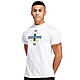 Blanco/Blanco Official Team Camiseta de escudo de Irlanda del Norte