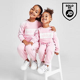 adidas Girls' Linear Essential Crew Tracksuit Children