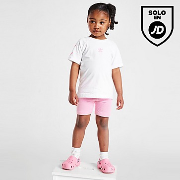 adidas Originals Conjunto de camiseta y pantalón corto Repeat Trefoil para bebé