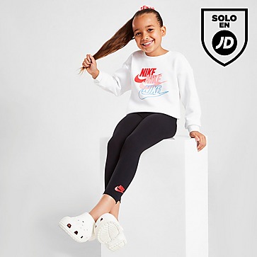 Nike Girls' Repeat Futura Crew/leggings Set infantil