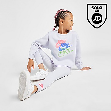Nike Girls' Repeat Futura Crew/leggings Set infantil