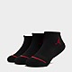 Negro Jordan pack de 3 calcetines Ankle júnior