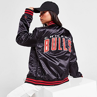 New Era chaqueta bomber NBA Chicago Bulls Satin