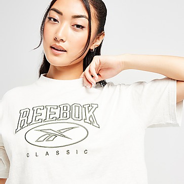 Reebok camiseta reebok classics cropped big logo