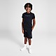 Negro Tommy Hilfiger Conjunto de camiseta y pantalón Corto Esencial Infantil