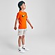 Naranja Nike Conjunto de camiseta y pantalón corto Double Swoosh Infantil