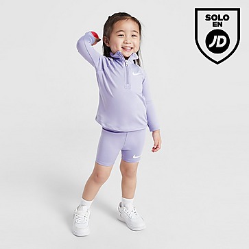 Nike Conjunto de pantalon corto y casmiseta 1/4-Zip para bebé Girls'