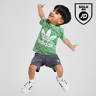 adidas Originals Conjunto camiseta/pantalón corto Mono All Over Print para bebé