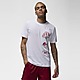 Blanco/Rojo/Blanco Jordan Stack Graphic T-Shirt