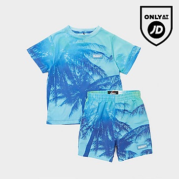 McKenzie Sunrise Palm T-Shirt/Shorts Swim Set Children