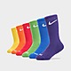 Monivärinen Nike 6-Pack Crew Socks Children