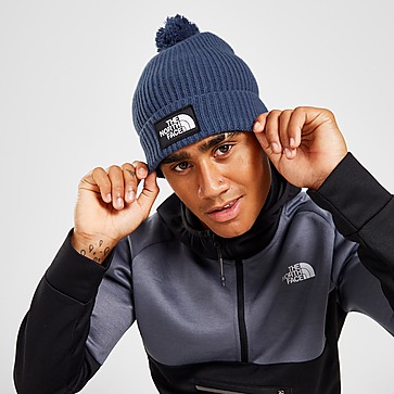 The North Face Logo Pom Beanie Hat
