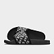 Musta Emporio Armani EA7 All Over Print -sandaalit Naiset