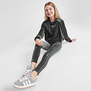 adidas Originals Girls' Velour Leggings Junior