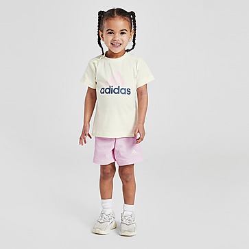 adidas Girls' Badge of Sport T-Shirt/Shorts Set Infant