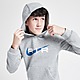 Harmaa/Sininen Nike Air Swoosh Fleece Hoodie Junior