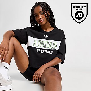 adidas Originals T-shirt Varsity Crop Panel Femme