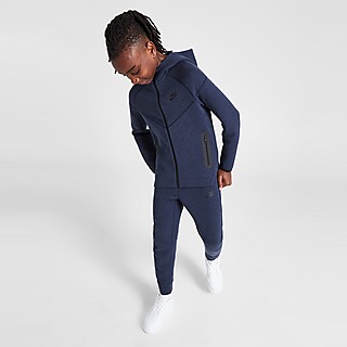Nike Sweat à Capuche NSW Tech Fleece - Gris/Noir Enfant