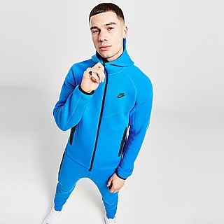 Sweat zippé à capuche Nike Tech Fleece Windrunner Bleu Marine pour Homme