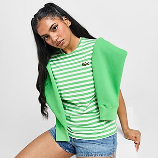 Lacoste T-shirt Stripe Logo Femme