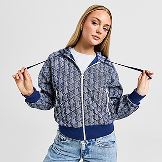 Lacoste Sweat à Capuche Imprimé Croco Femme