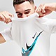 Bleu Nike T-Shirt Swoosh