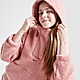 Rouge Nike Girls' Sherpa Fleece Pullover Jacket Junior