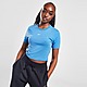Bleu Nike Crop Top Essential Slim Femme