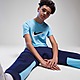 Bleu Nike T-shirt Double Swoosh Junior