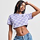 Bleu Vans T-shirt Checkerboard Slim Femme