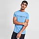 Bleu Tommy Hilfiger T-shirt Logo Brodé Homme