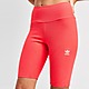 Rouge adidas Originals Short Cycliste Essential Ribbed Femme