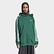 Vert adidas Originals Sweat-shirt à capuche oversize Adicolor 3 bandes