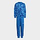 Bleu/Bleu adidas Ensemble sweat-shirt ras-du-cou imprimé intégral Summer