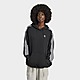 Noir adidas Originals Sweat-shirt à capuche oversize Adicolor 3 bandes