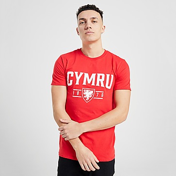 Official Team T-shirt Pays de Galles Cymru Manches courtes Homme