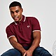 Rouge/Blanc Fred Perry Polo à Double Liseré Homme