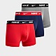 Rouge/Blauw/Gris Nike Pack de 3 Boxers Homme