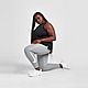 Gris/Blanc Nike Collant de Course à Pied Double Swoosh Grande Taille Femme