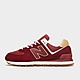 Rouge New Balance Baskets 574 Homme