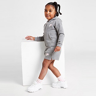 Nike Girls' Club Full Zip Hoodie/Shorts Set Infant