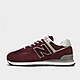 Rouge New Balance Baskets 574 Homme