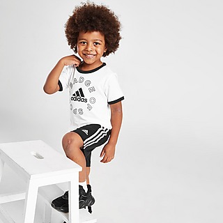adidas Badge of Sport Logo T-Shirt & Shorts Set Children