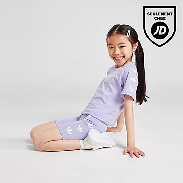 adidas Originals Ensemble T-shirt/Short Repeat Trefoil Enfant Fille
