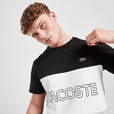 Lacoste T-Shirt Color Block Wordmark Homme