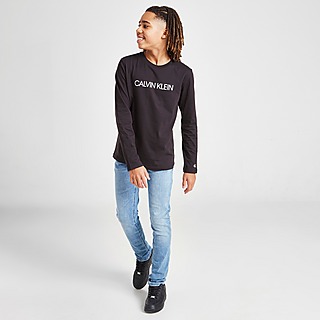 Calvin Klein Jeans Institutional Logo Long Sleeve T-Shirt Junior