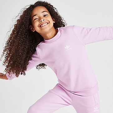 adidas Originals Girls' Essential Crew Sweatshirt Junior