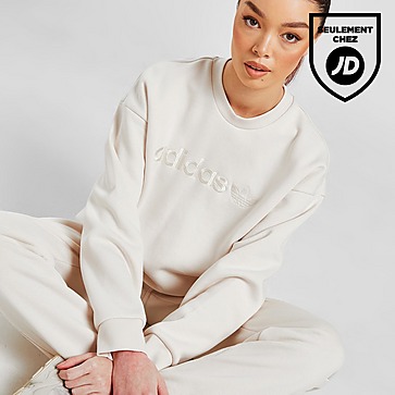 adidas Originals Sweatshirt Brodé Boyfriend Femme