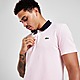 Rose Lacoste Polo Contrast Collar Homme