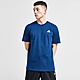 Bleu adidas T-shirt en jersey à petit logo brodé Essentials